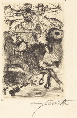 Adhba die Kamelin (Adhba the Camel) by Lovis Corinth, print, 1919