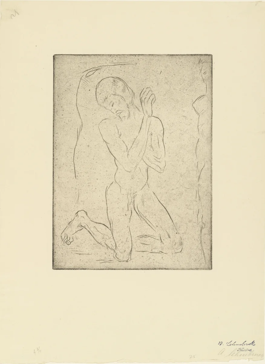 John the Baptist (Johannes) by Wilhelm Lehmbruck, print, 1911