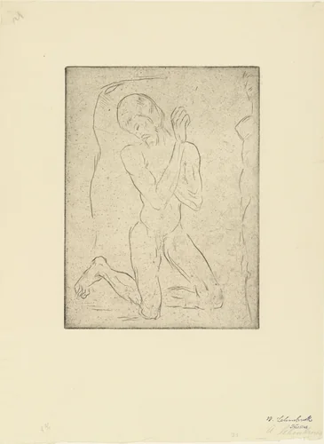 John the Baptist (Johannes) by Wilhelm Lehmbruck, print, 1911