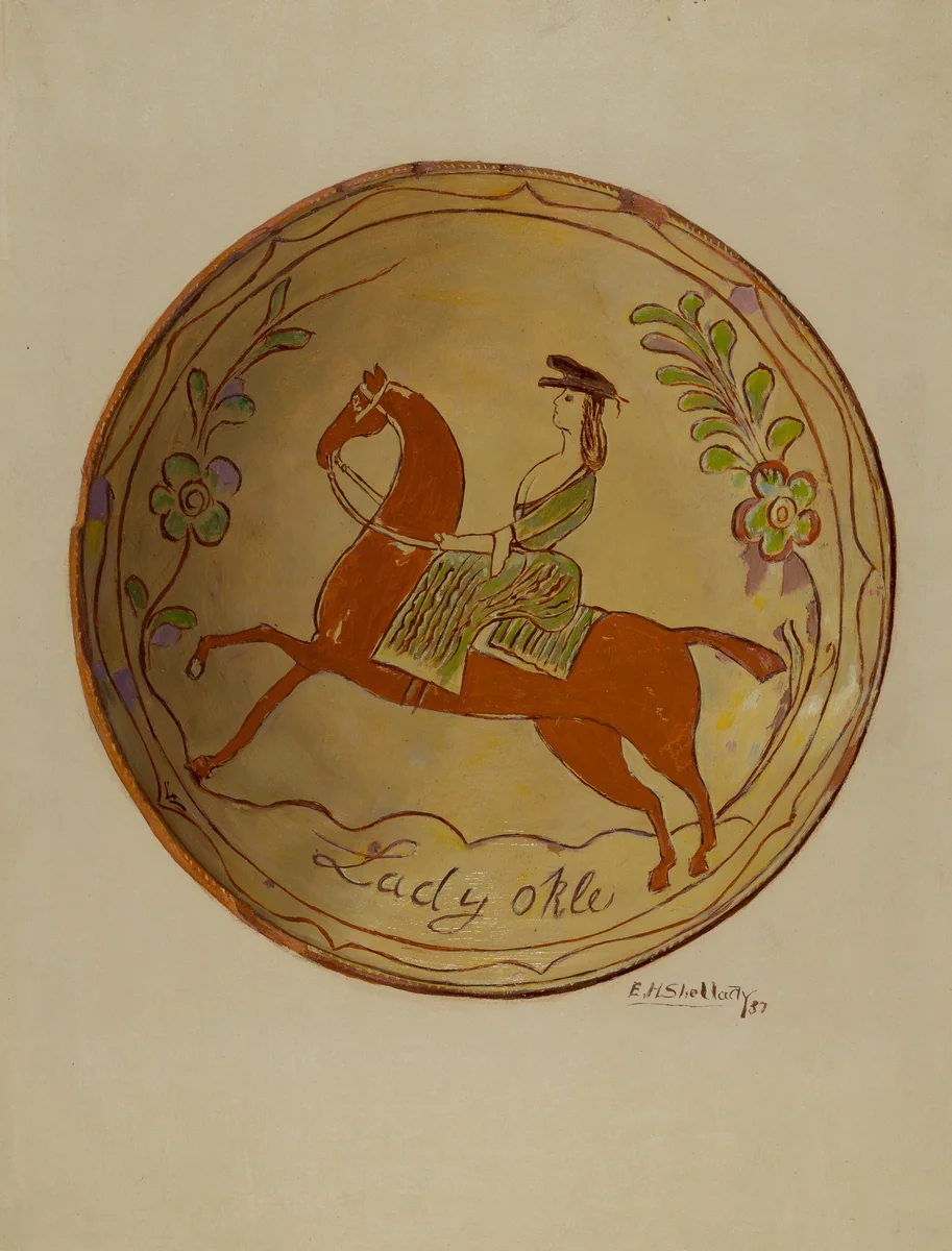 Pie Plate by Eugene Shellady, index of american design, 1937