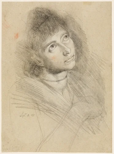 Portrait of a Woman (Martha Hess) by Henry Fuseli, drawing, 1781