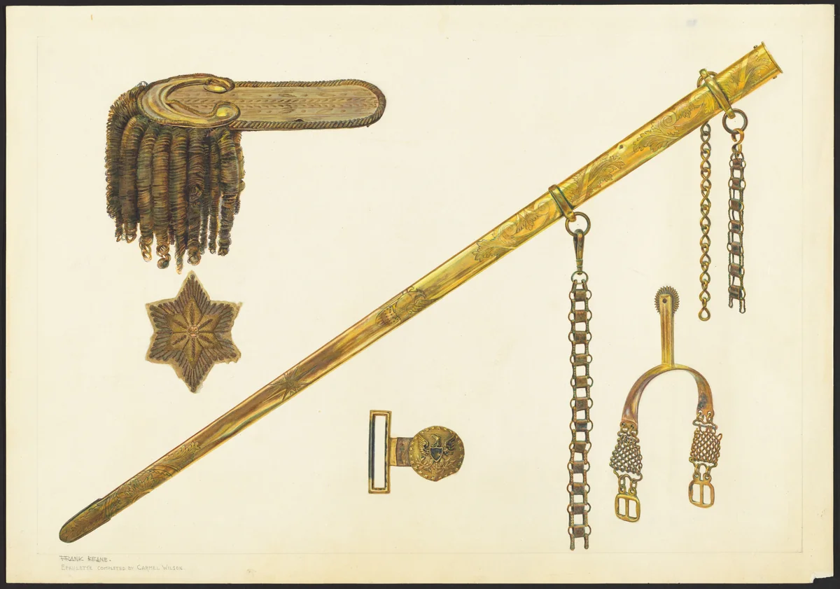 Uniform Accessories by Frank M. Keane, index of american design, 1935-1942