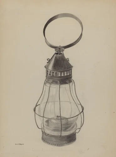 Lantern by Edith Magnette, index of american design, 1935-1942