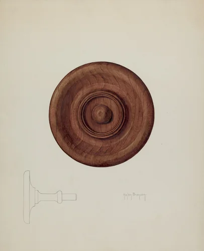 Tie-back by Helen Bronson, index of american design, 1938
