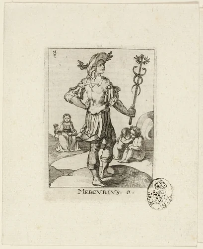 Mercurius, plate six from Der VII Planeten by Conrad Meyer, print, 1643-1689