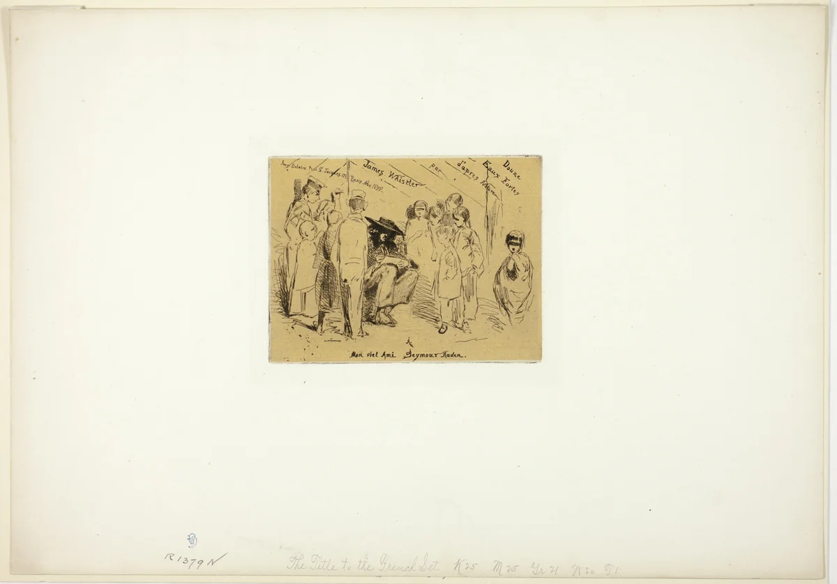 The Title Page for 'Douze Eaux Fortes d'après Nature' by James McNeill Whistler, print, 1858