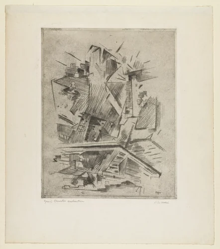 Grain Elevator, Weehawken by John Marin, print, 1915