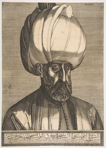 Süleyman the Magnificent by Melchior Lorck, print, 1540-1595