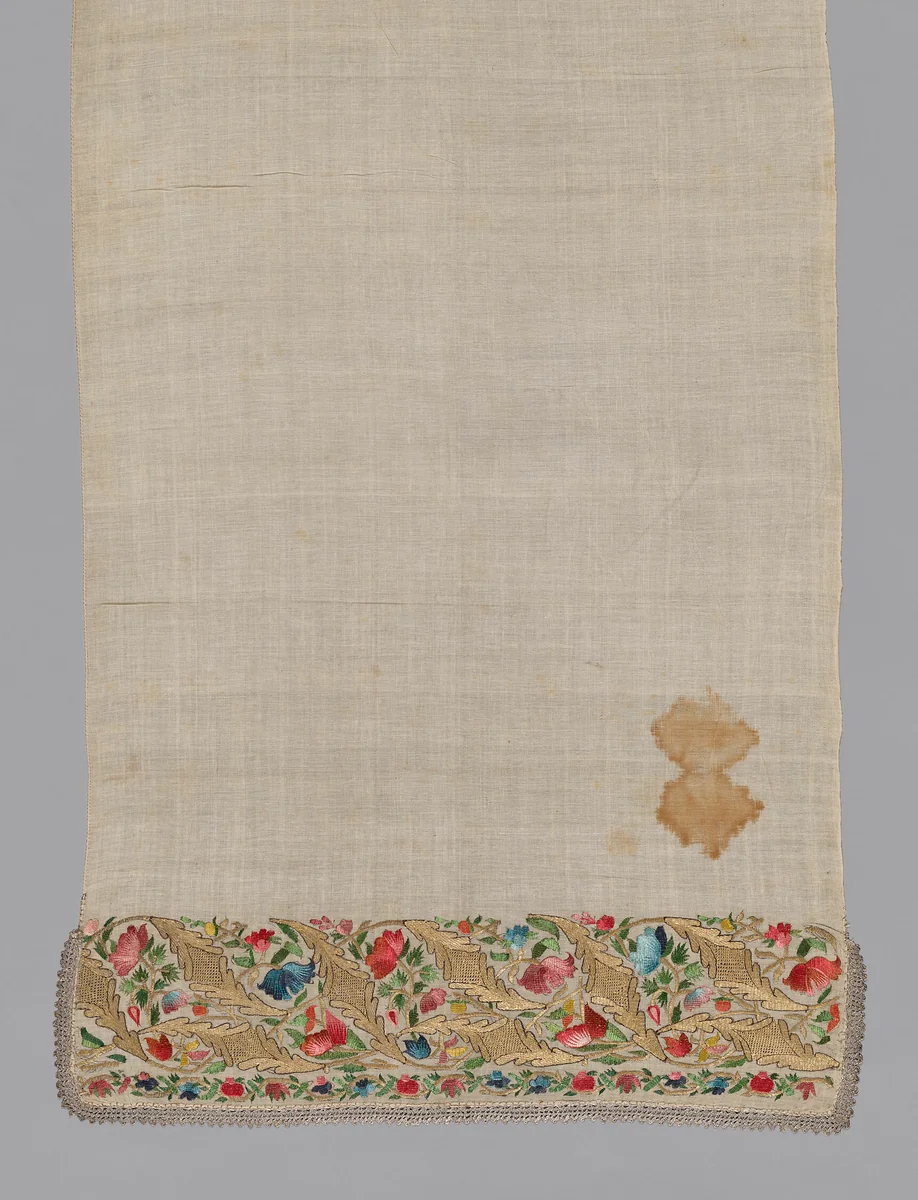 Towel or Napkin by Turkey, textile, 1801-1900