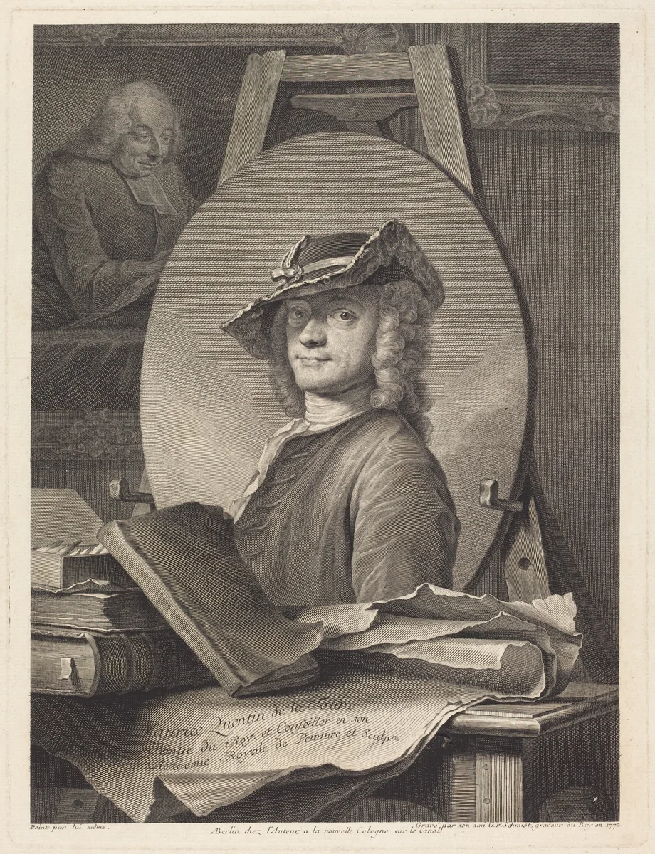 Maurice Quentin de la Tour by Georg Friedrich Schmidt
Maurice-Quentin de La Tour, print, 1772