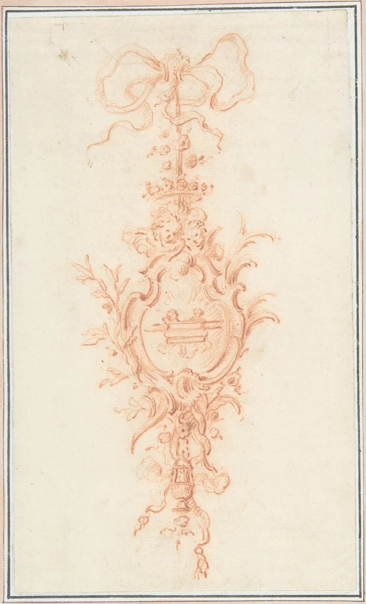 Design for a Trophy by René Charpentier, drawing, 1695-1723
