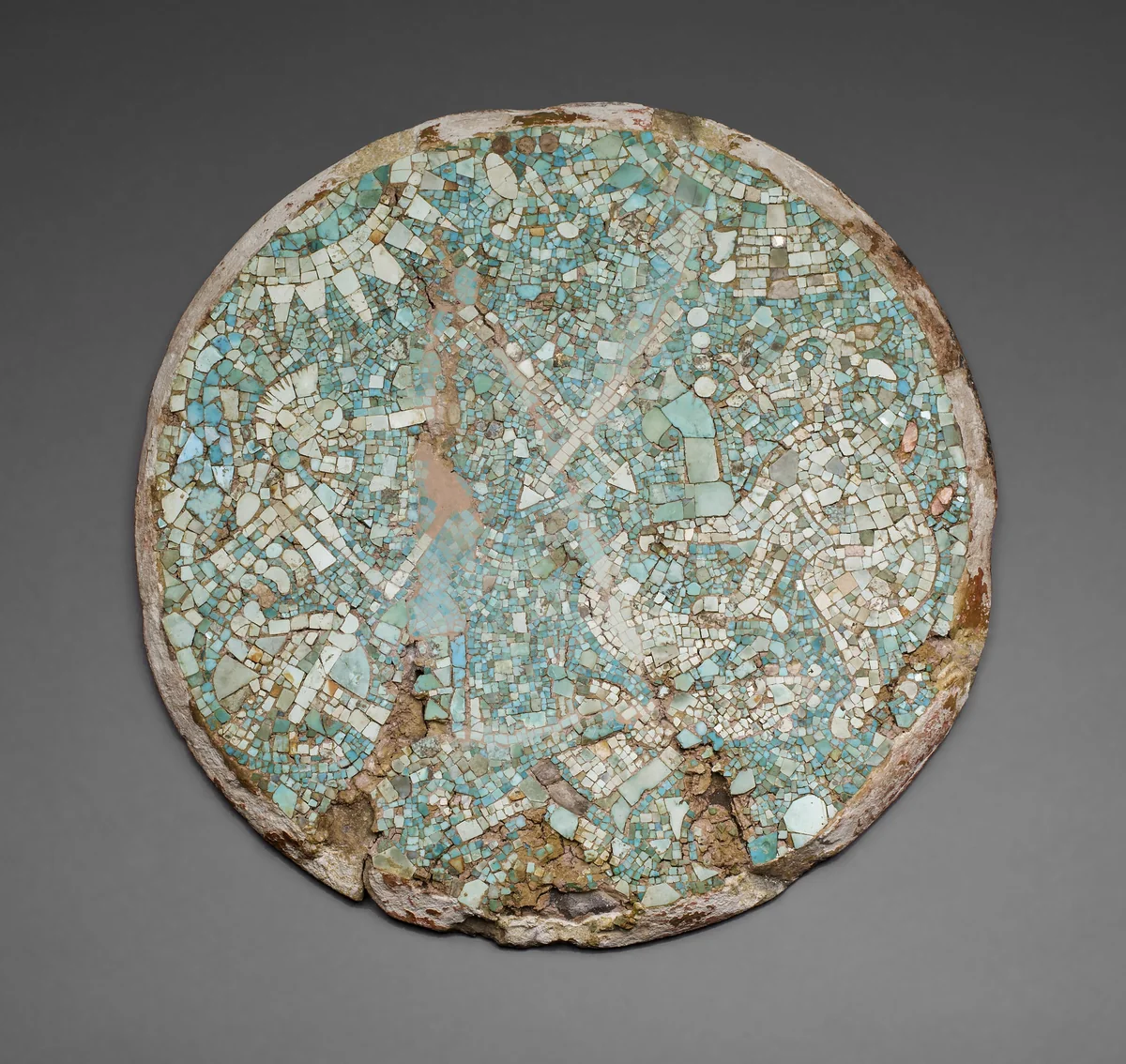 Mosaic Disk with a Mythological and Historical Scene by Mixtec Northern Oaxaca, other, 1401-1500