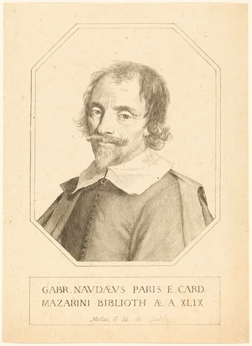 Gabriel Naude by Claude Mellan, print, 1598-1688