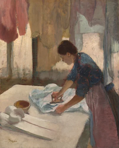 Woman Ironing by Edgar Degas, painting, 1876-1887