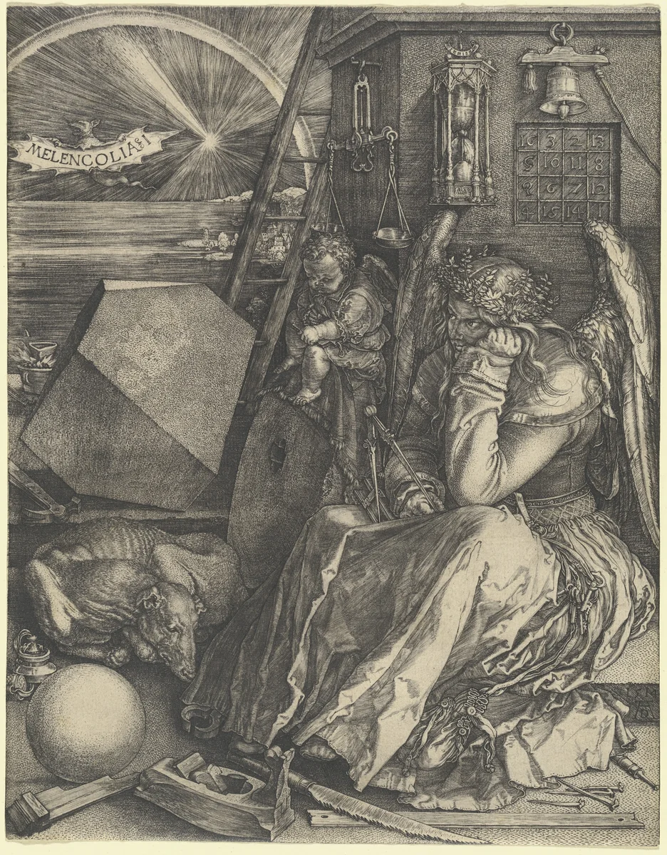 Melencolia I by Albrecht Dürer, print, 1514
