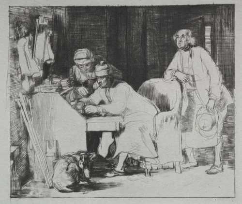 The Lost Receipt by David Wilkie, print, 1824