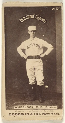Wheelock, Right Field, Boston, from the Old Judge series (N172) for Old Judge Cigarettes by Goodwin & Company, photograph, 1887