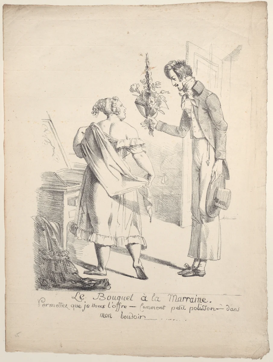 The Godmother's Bouquet by Dominique Vivant Denon, print, 1795-1830
