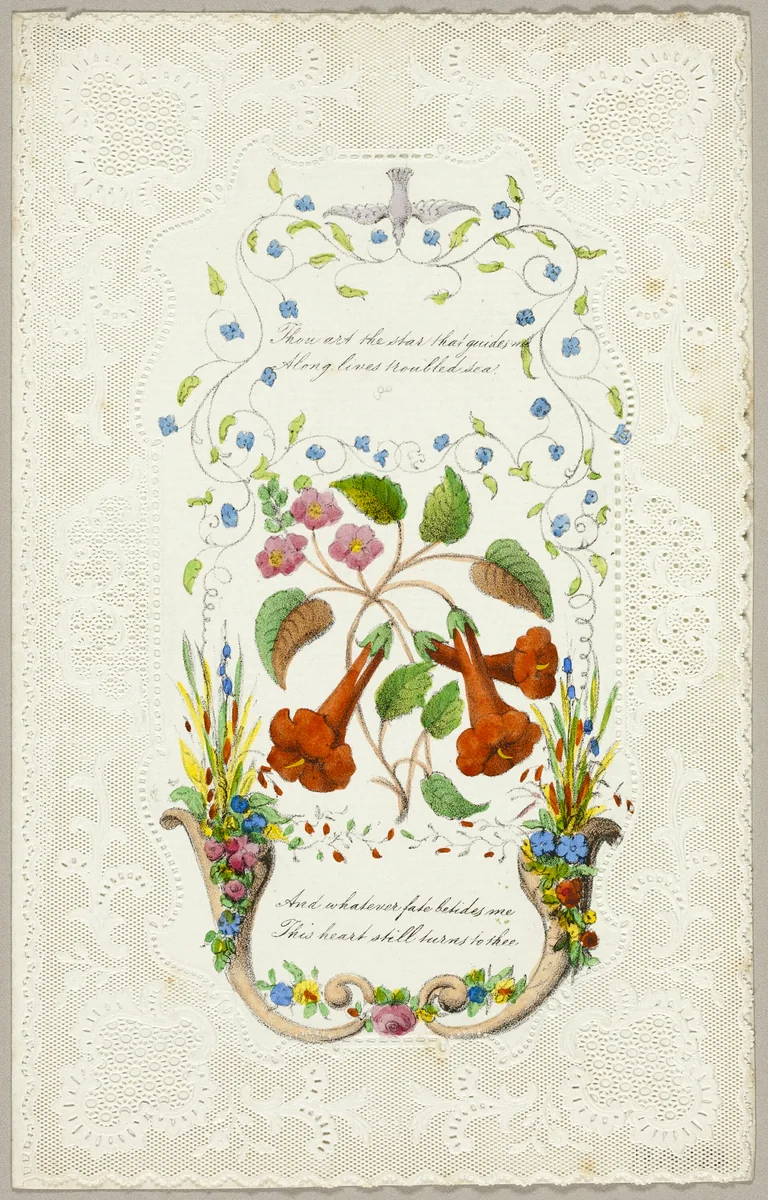 Thou Art the Star that Guides Me (valentine) by Joseph Addenbrooke, other, 1835-1845