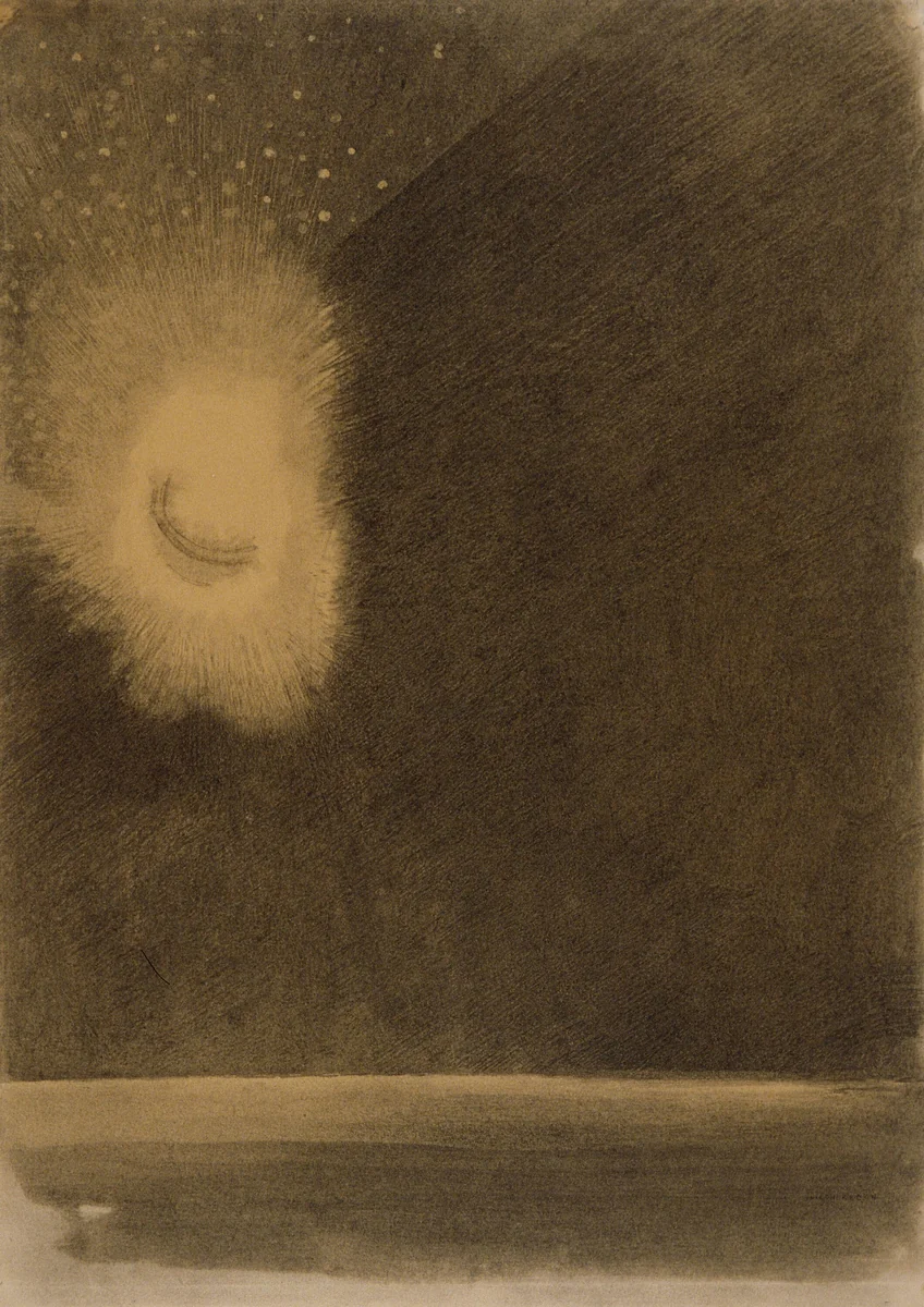 Le Nebuleuse by Odilon Redon, drawing, 1875-1880