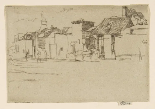 "The Swan," Chelsea (The Old Swan Brewery, Chelsea) by James McNeill Whistler, print, 1872-1873