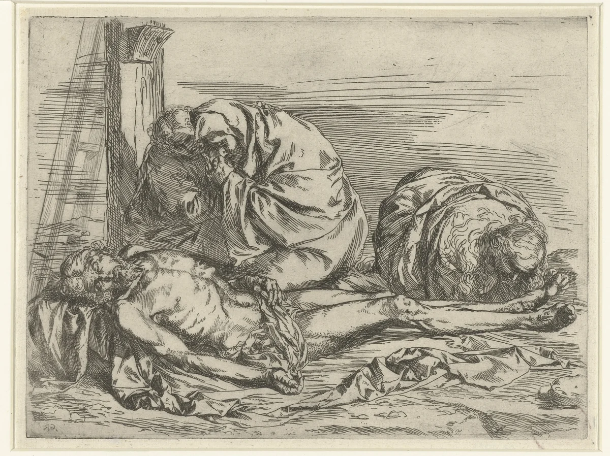 Bewening van Christus by anonymous, print, 1600-1624