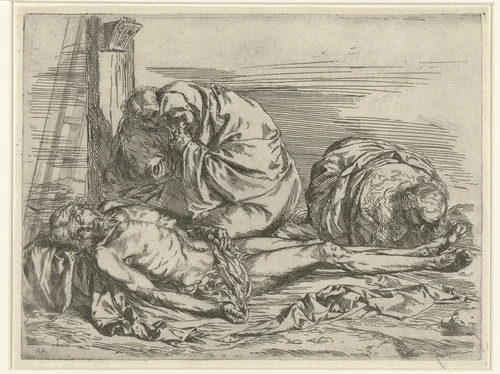 Bewening van Christus by anonymous, print, 1600-1624