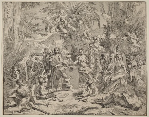 Allegory of Painting by Pietro Testa, print, 1637-1638