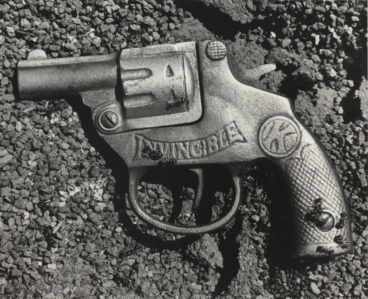 Untitled (Ant/Gun) by David Wojnarowicz, photograph, 1988-1989