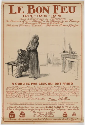 Le Bon Feu (The Good Fire) by Jean-Louis Forain; Henri Chachoin, print, 1916