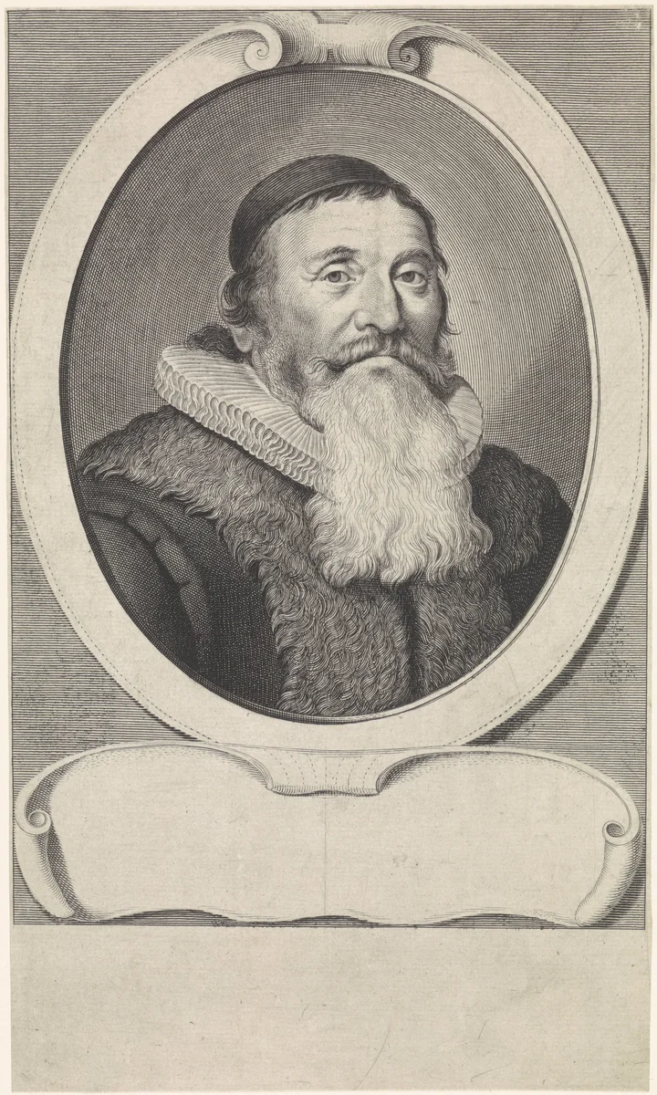 Portret van Julius Ayssonius Husinga by Theodor Matham, print, 1654
