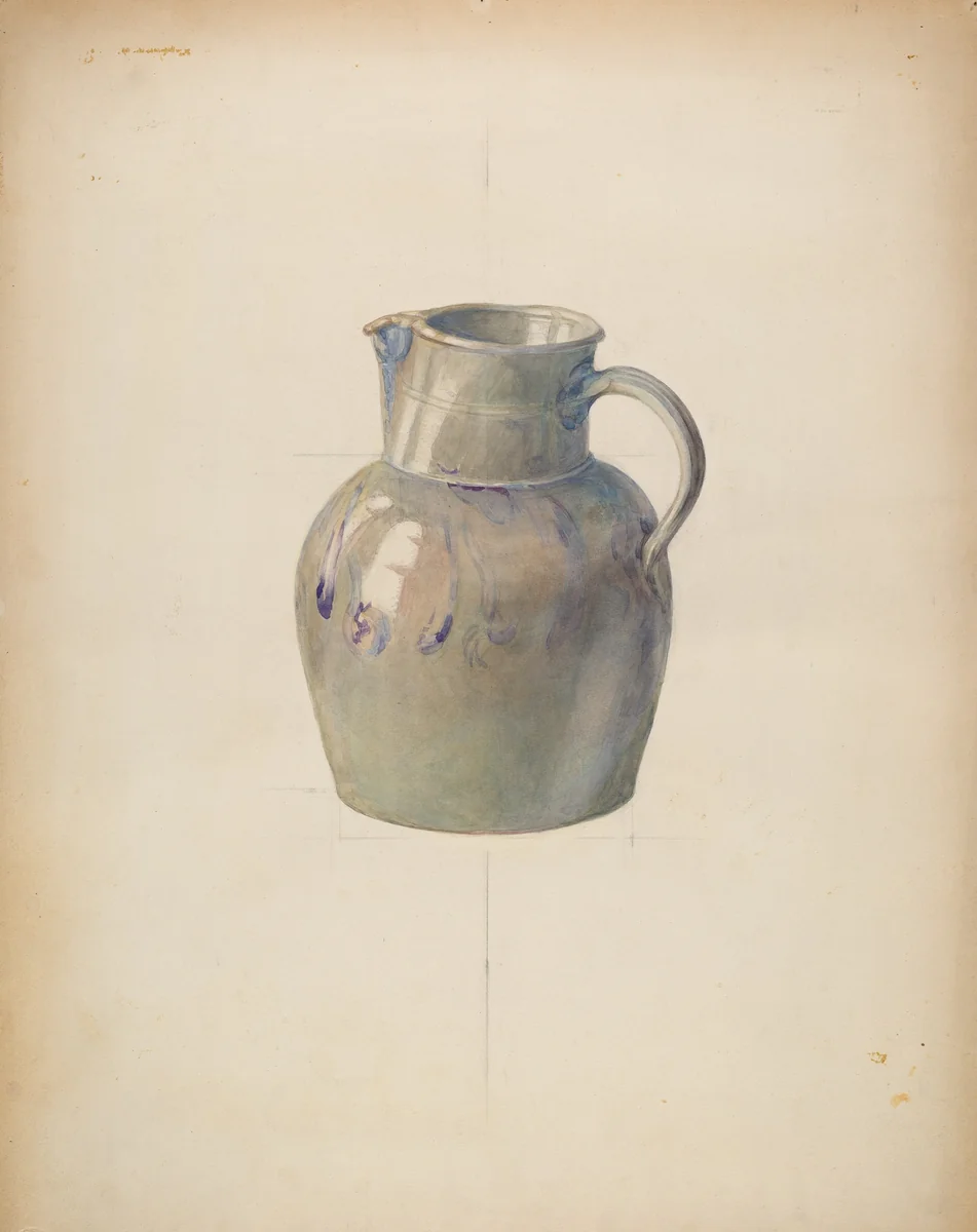 Jug by Samuel Philpot, index of american design, 1942