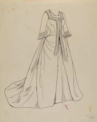 Dress by Julie C. Brush, index of american design, 1935-1942