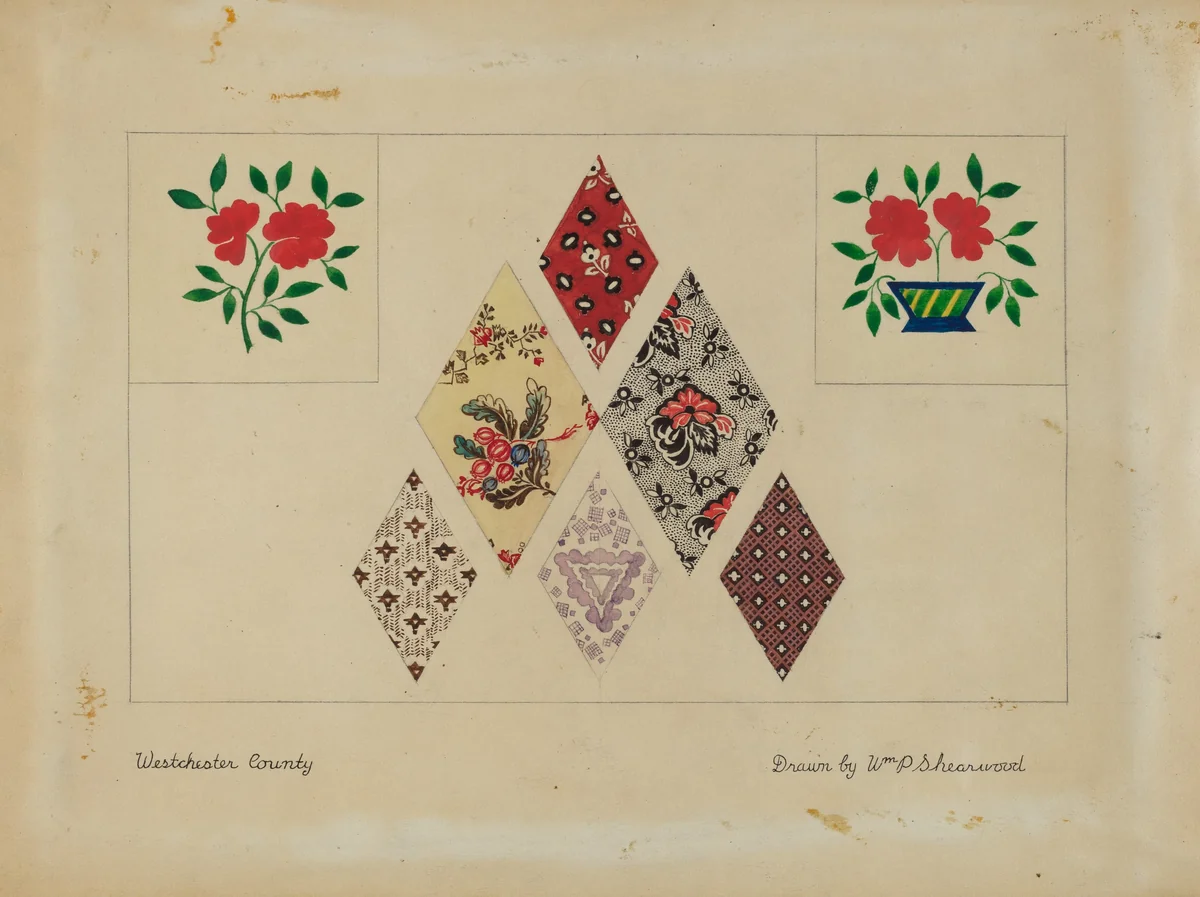 Printed Quilt Patterns by William P. Shearwood, index of american design, 1935-1942