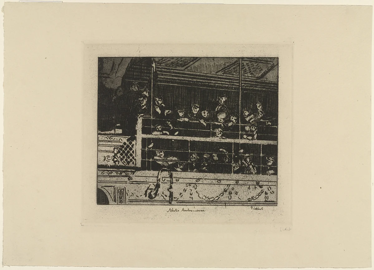Noctes Ambrosianae by Walter Richard Sickert, print, 1906