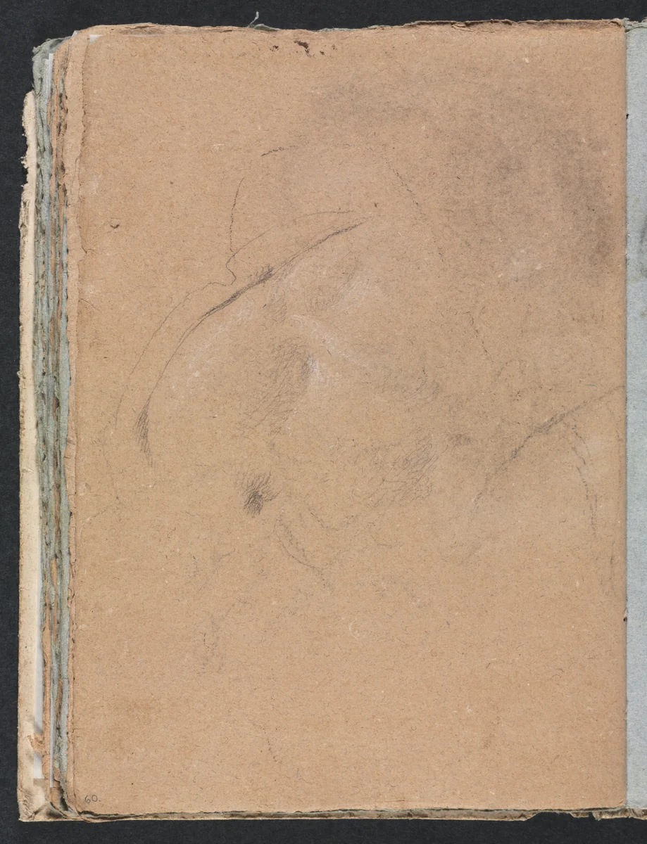 Verona Sketchbook:Indecipherable form (page 60) by Francesco Lorenzi, book, 1760