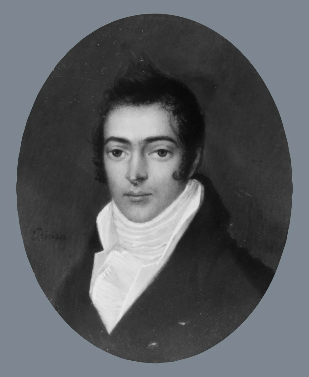 Portrait of a Gentleman by Louis Francis DePaul Binsse, artwork, 1805-1815