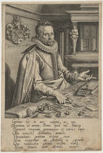 Abraham Gorlaeus by Jacques de Gheyn II, print, 1601