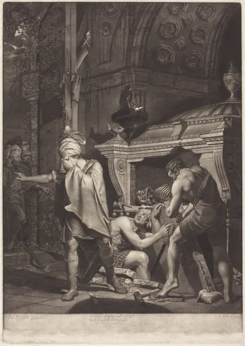 Miravan Opening the Tomb of His Ancestors by Valentine Green
Joseph Wright, print, 1772