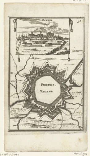 Illustratie voor 'Den Arbeid van Mars' van Allain Manesson Mallet by Romeyn de Hooghe, print, 1672