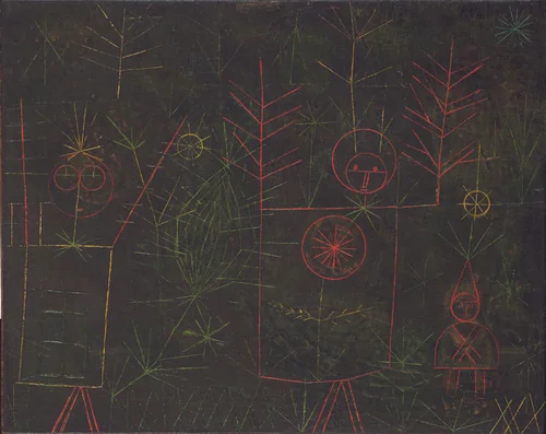 In the Grass by Paul Klee, painting, 1930