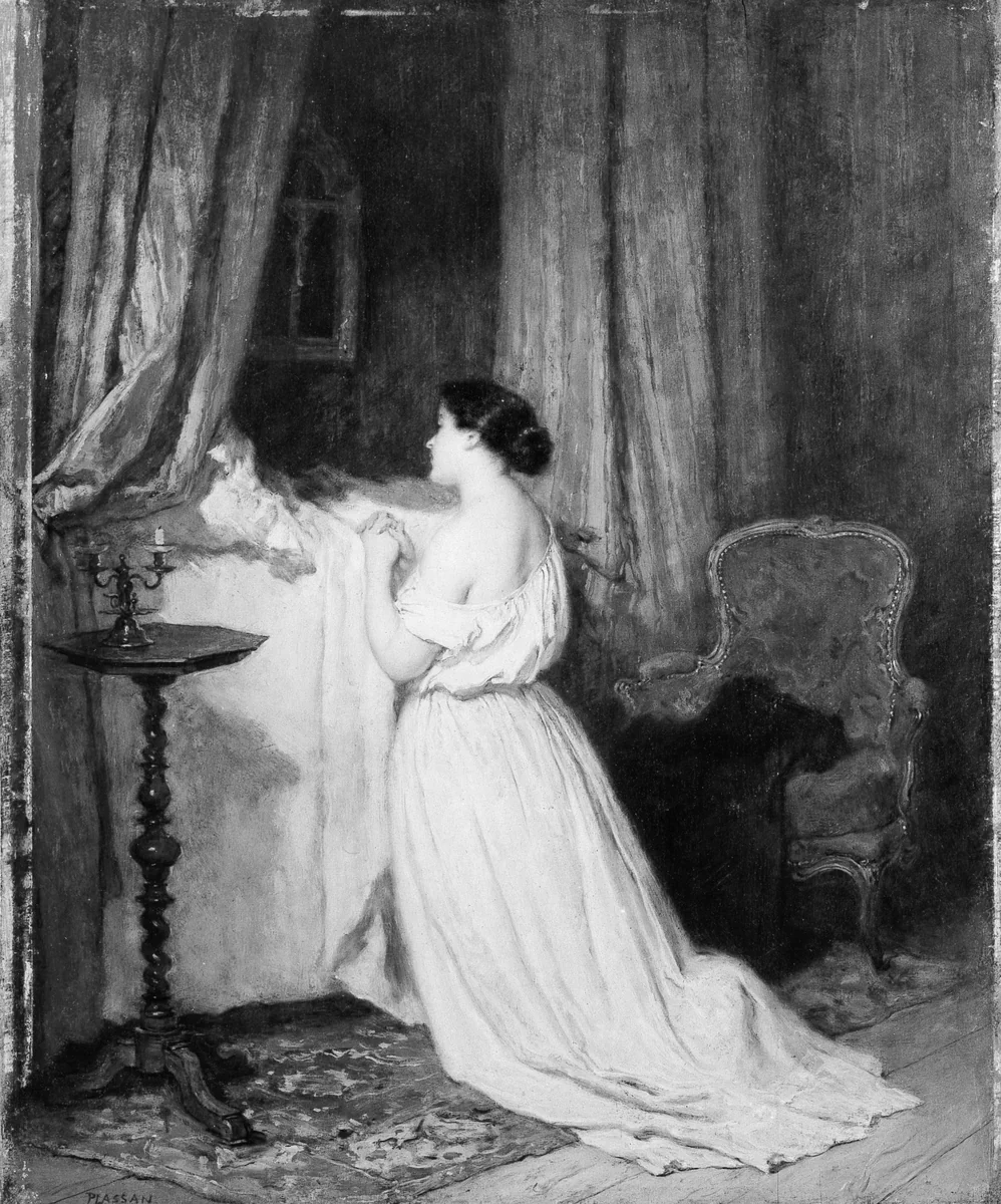 Mother and Child by Antoine-Emile Plassan, painting, 1837-1903