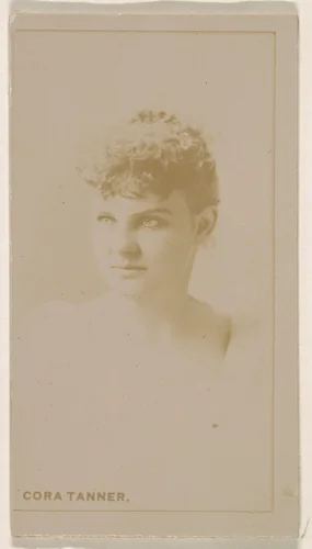 Cora Tanner, from the Actresses series (N245) issued by Kinney Brothers to promote Sweet Caporal Cigarettes by Kinney Brothers Tobacco Company, photograph, 1890