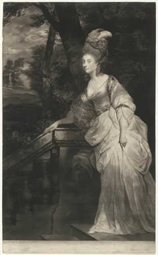 Georgiana, Duchess of Devonshire by Valentine Green, print, 1780