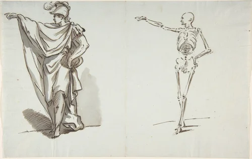 Anatomical drawing by anonymous, drawing, 1700-1799
