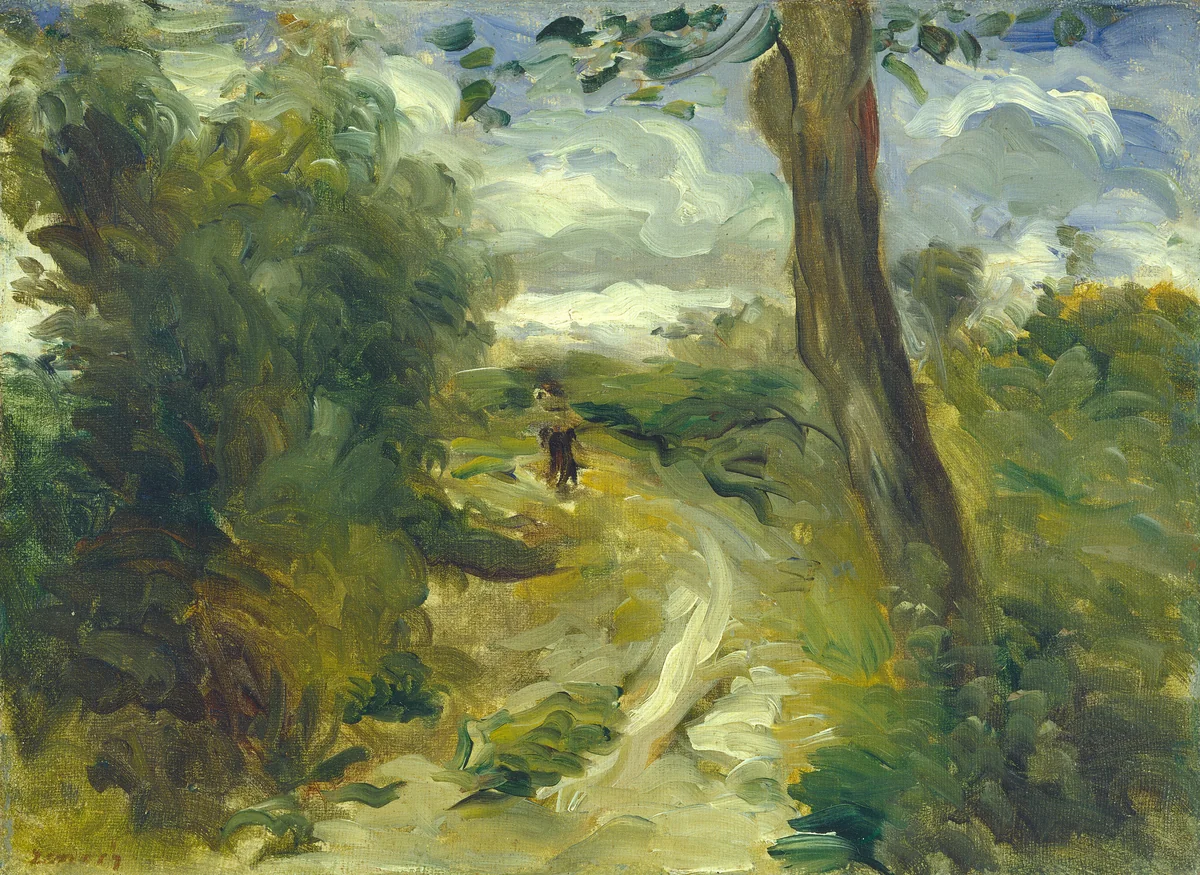 Landscape between Storms by Auguste Renoir, painting, 1874-1875