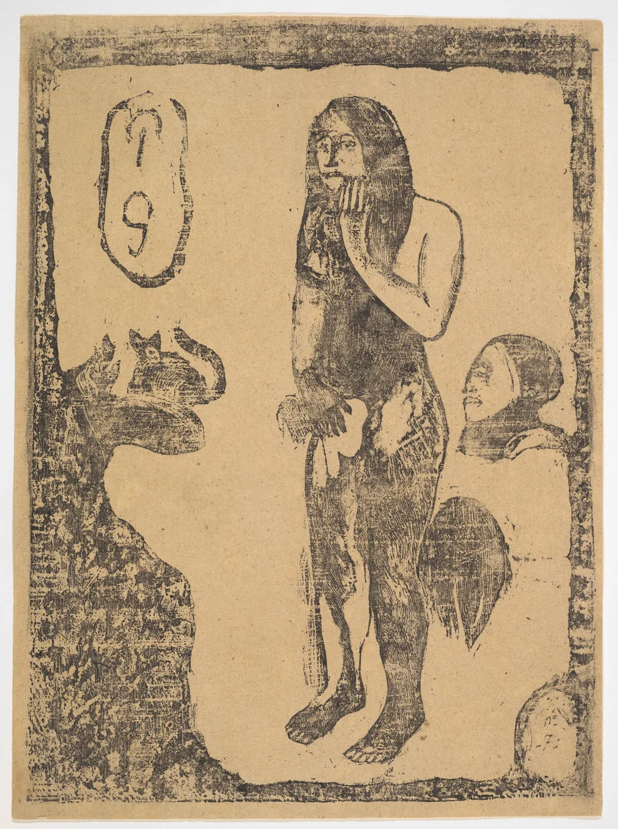 Eve by Paul Gauguin, print, 1898-1899