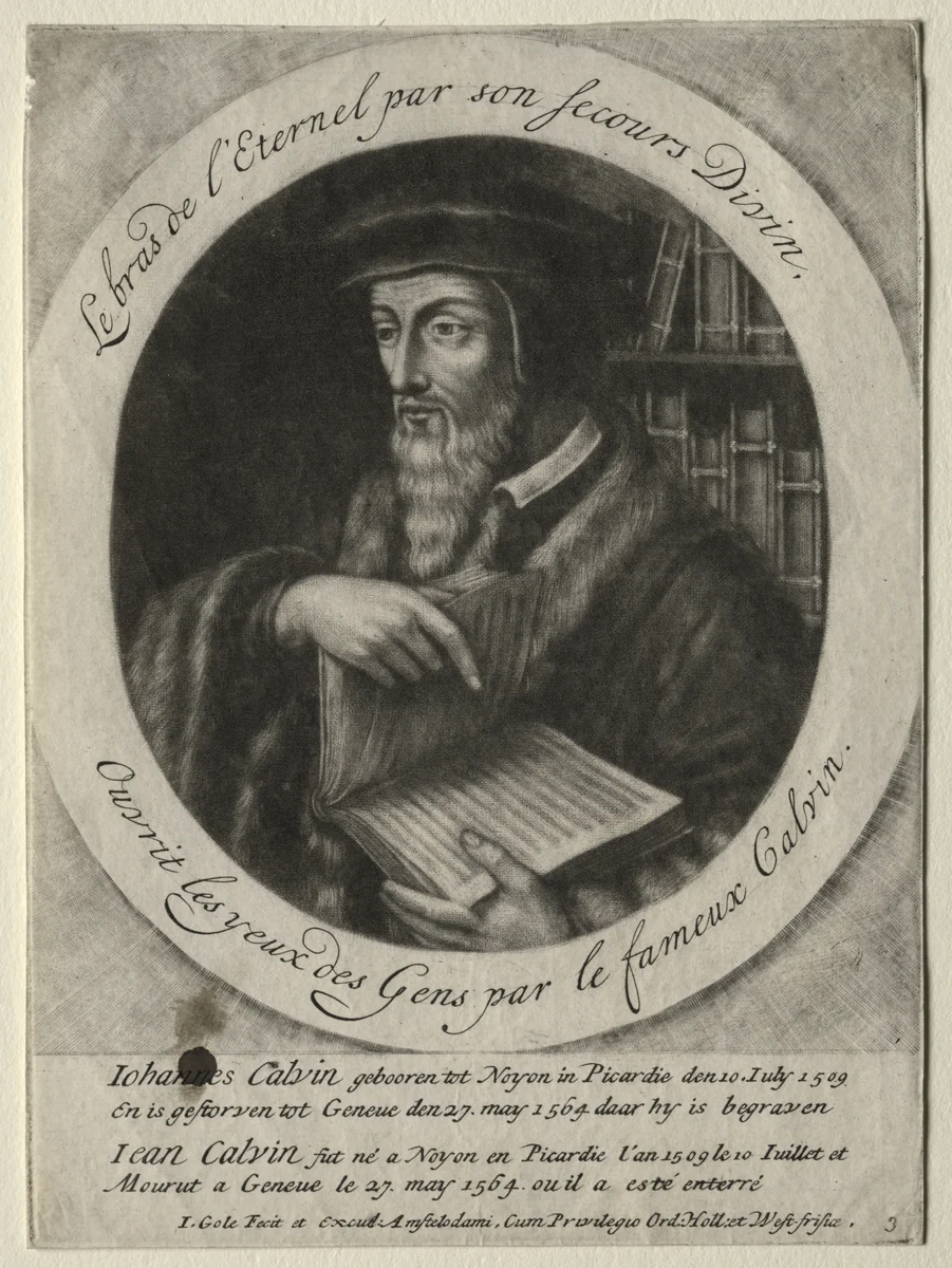 John Calvin by Jacob Gole, print