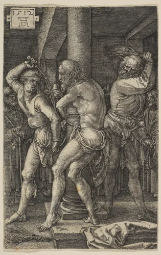 The Flagellation, from "The Passion" by Albrecht Dürer, print, 1512