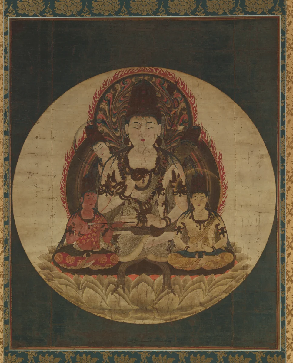 The Secret Five Bodhisattvas (Gohimitsu Bosatsu) by Unknown, painting, 1200-1299